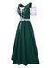 1940s Lace Puff Patchwork Dress & Ribbon, vintage dress, retro fashion, lace detail - perfect for women who love vintage and retro fashion