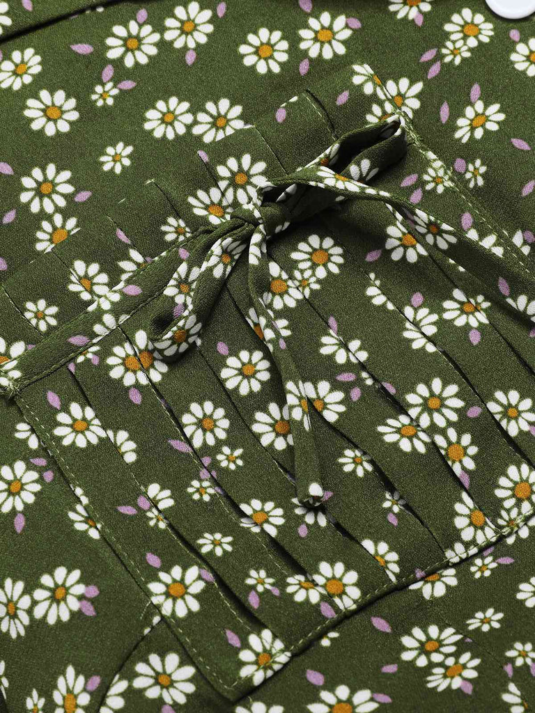 1940s Lapel Buttons Ditsy Floral | 1940s | vintage dress, retro fashion
