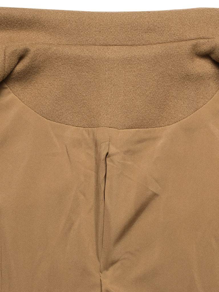 1940s Lapel Double-Breasted Pocket A-Line Coat, vintage coat, retro outerwear - perfect for women who love vintage and retro fashion