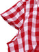 She adds this 1940s Lapel Plaids Belted Romper and suddenly it's 1940s perfection