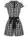 This 1940s Lapel Plaids Belted Romper carries 1940s stories waiting to be told
