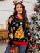 1940s Led Light-Up Jacquard Christmas Sweater - vintage fashion, retro style