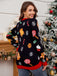 1940s Led Light-Up Jacquard Christmas Sweater - vintage fashion, retro style