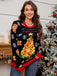 1940s Led Light-Up Jacquard Christmas Sweater - vintage fashion, retro style
