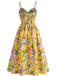 1940s-Lemon-Print-Spaghetti-Strap-Swing-Dress, vintage, retro, dress