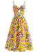 1940s-Lemon-Print-Spaghetti-Strap-Swing-Dress, vintage, retro, dress