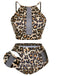 [Plus Size] 1940s Leopard Mesh Patchwork Swimsuit, vintage swimsuit, pin-up swimwear - perfect for women who love vintage and retro fashion
