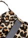 [Plus Size] 1940s Leopard Mesh Patchwork Swimsuit, vintage swimsuit, pin-up swimwear - perfect for women who love vintage and retro fashion