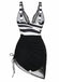 1940s Mesh Bodycon Patchwork One Piece Swimsuit
