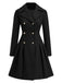 1940s Notched Collar Double-Breasted Dress Coat, vintage dress, retro fashion - perfect for women who love vintage and retro fashion