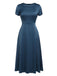 1940s Pearl Buttons Solid Darlene Dress: timeless style reimagined