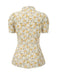 1940s Peter Pan Collar Ditsy Floral Blouse — 1940s elegance she can wear anywhere