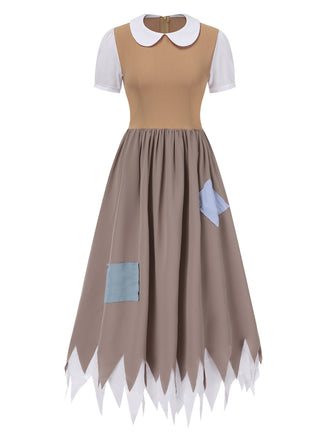 1940s Peter Pan Collar Patchwork | 1940s | vintage dress, retro fashion
