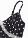 1940s Polka Dot Lace Trim Strap Jumpsuit - vintage jumpsuit, retro fashion