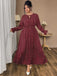 1940s Polka Dot Midi Dress - vintage dress, retro fashion