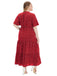 [Plus Size] 1940s Polka Dot V-Neck Short Sleeve Maxi Dress - vintage dress, retro fashion for vintage lovers