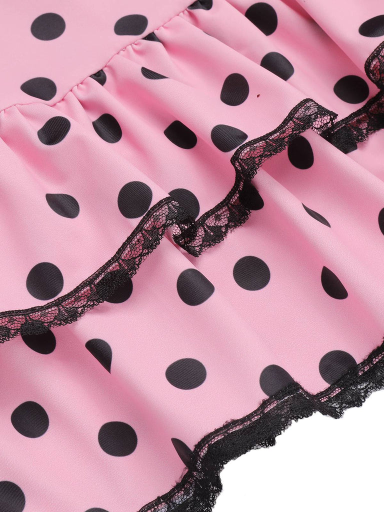 1940s Polka Dots Hater Swimsuit, classic vintage style summer beach collection