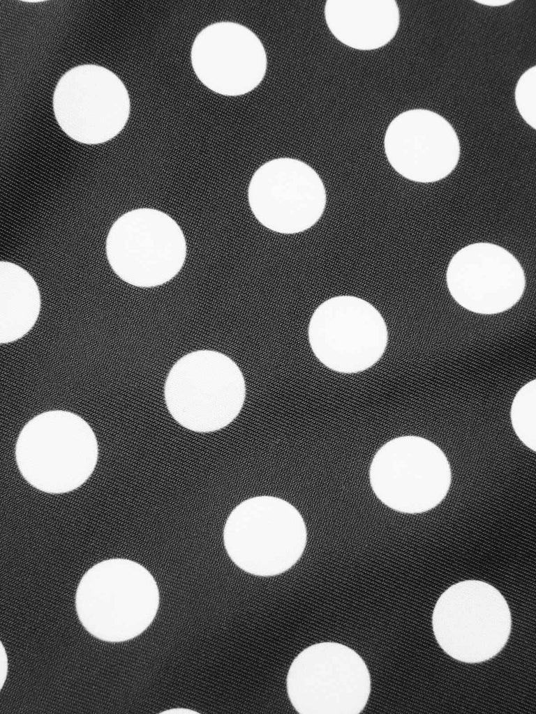 1940s Polka Dots Wrinkle Strap Swimsuit, vintage swimsuit, pin-up swimwear - perfect for women who love vintage and retro fashion