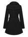 1940s Removable Faux-Fur Collar Buttons Coat - vintage fashion, retro style
