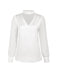 1940s Round Neck Satin Puff Sleeve Blouse: a 1940s classic that whispers rather than shouts