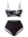 She's wearing 1940s Silhouette Plants Wide Straps Bikini and the whole beach remembers the 1940s