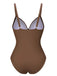 1940s Solid Bandage One-Piece Swimsuit, vintage swimsuit, pin-up swimwear - perfect for women who love vintage and retro fashion