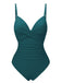 1940s Solid Bandage One-Piece Swimsuit, vintage swimsuit, pin-up swimwear - perfect for women who love vintage and retro fashion