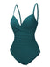 1940s Solid Bandage One-Piece Swimsuit, vintage swimsuit, pin-up swimwear - perfect for women who love vintage and retro fashion
