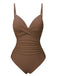 1940s Solid Bandage One-Piece Swimsuit, vintage swimsuit, pin-up swimwear - perfect for women who love vintage and retro fashion