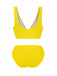 1940s Solid Bowknot Textured Fabric Swimsuit — because 1940s glamour never goes out of style