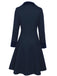 Dark 1940s Solid Button Coat, vintage outerwear, retro jacket - perfect for women who love vintage and retro fashion