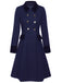 1940s Solid Button Coat - vintage fashion, retro style