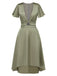 1940s Solid Deep VNeck Twisted | 1940s | vintage dress, retro fashion