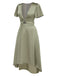 1940s Solid Deep VNeck Twisted | 1940s | vintage dress, retro fashion