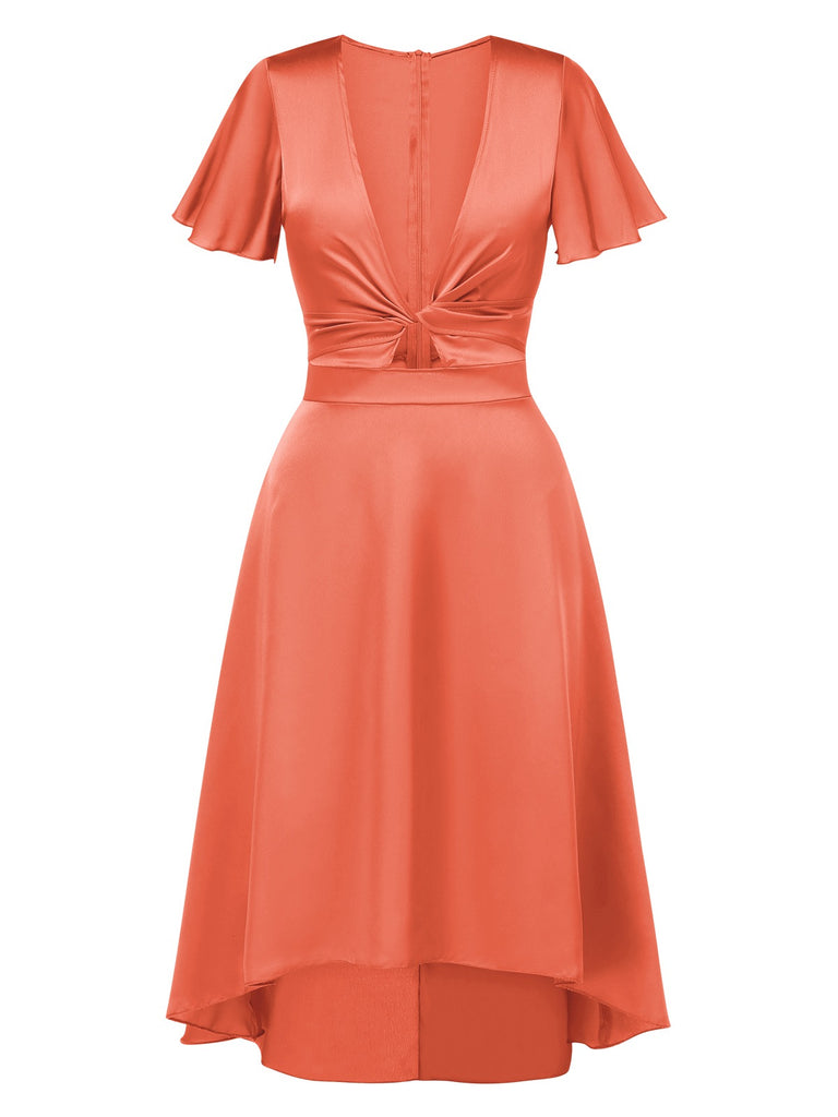 1940s Solid Deep VNeck Twisted | 1940s | vintage dress, retro fashion