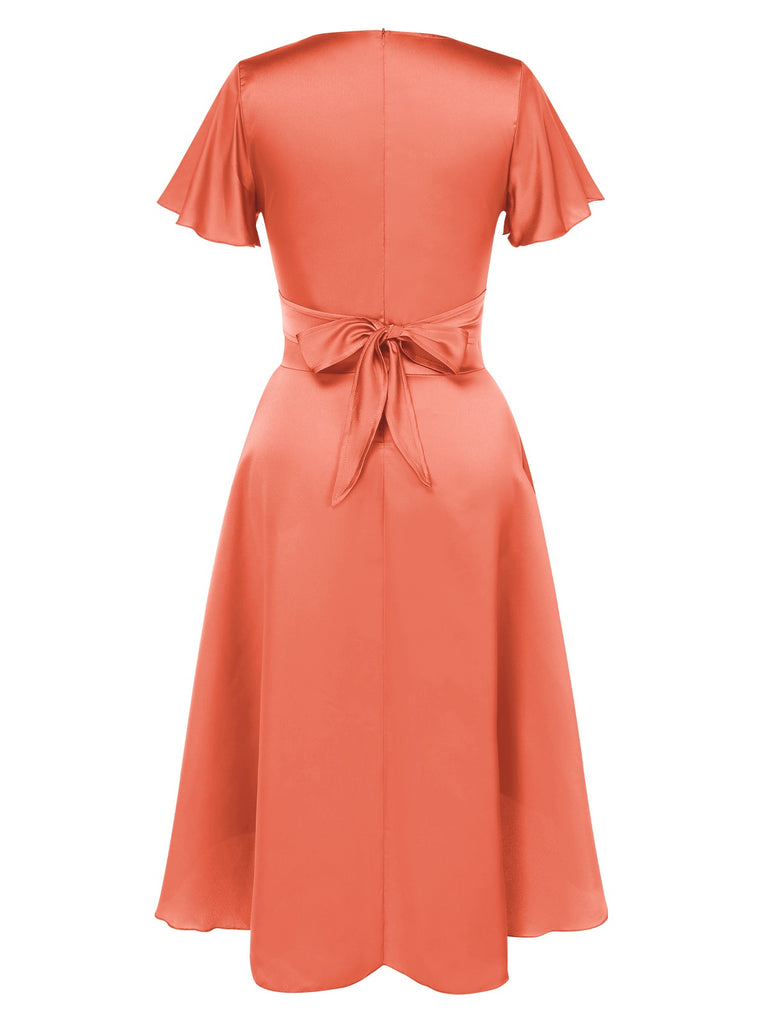 1940s Solid Deep VNeck Twisted | 1940s | vintage dress, retro fashion