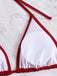 1940s Solid Halter Bikini Set & Crochet Cover-Up | vintage swimwear, retro swimsuit, pin-up style - perfect for retro fashion enthusiasts