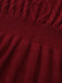 1940s Solid Knitted Lantern Sleeve Sweater Dress - vintage dress, retro fashion