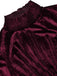 1940s Solid Stand Collar Velvet Dress — the kind of 1940s dress that makes strangers smile