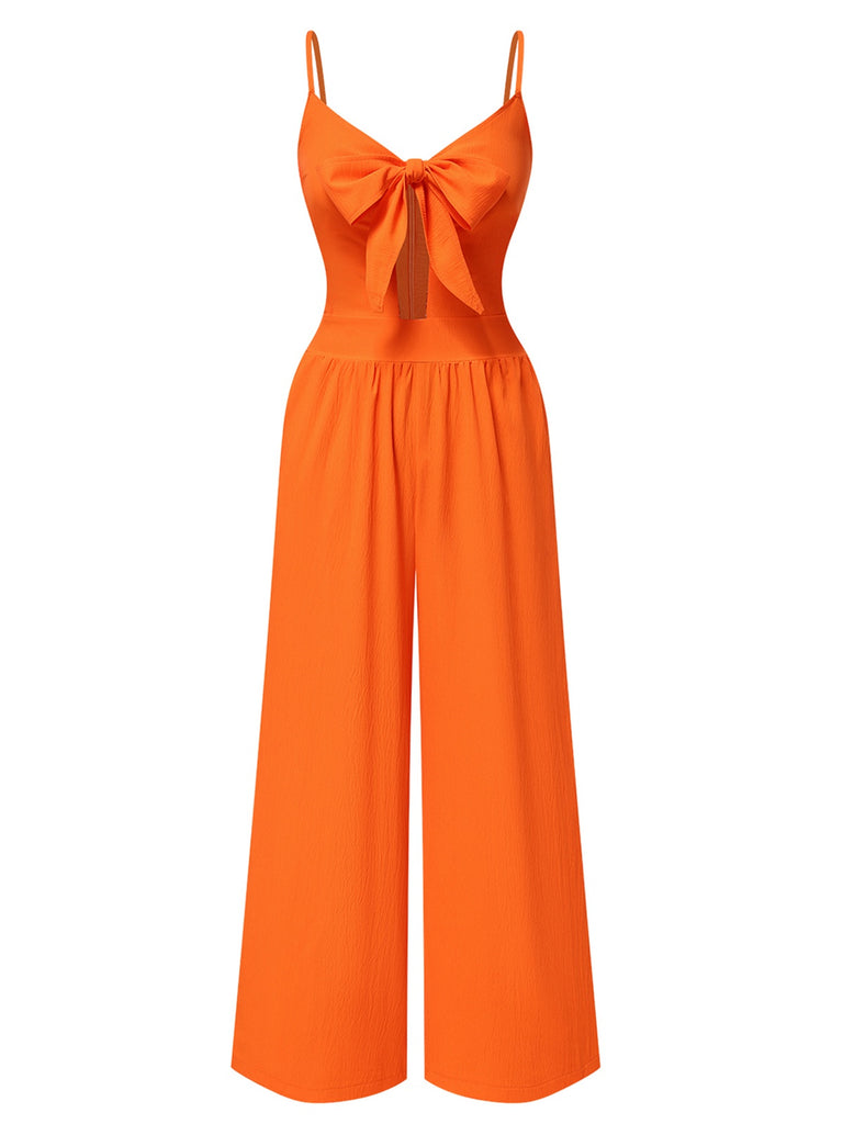 1940s Solid VNeck HollowOut Bow | 1940s | vintage romper, retro jumpsuit