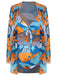 1940s Spaghetti Strap Print Swimsuit & Cover-Up — 1940s poolside glamour meets sun-drenched confidence
