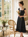 1940s Square Neck Polka Dot Ruffle Dress - vintage dress, retro fashion