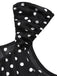 1940s Square Neck Polka Dot Ruffle Dress - vintage dress, retro fashion