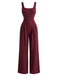1940s Square Neck Vintage Classic Jumpsuit 4