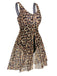 1940s Strap Print One-Piece Skirt Swimsuit — 1940s poolside glamour meets sun-drenched confidence