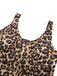 1940s Strap Print One-Piece Skirt Swimsuit: 1940s Riviera elegance, reimagined for her