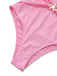 2PCS 1940s Deep V Halter Starfish One-Piece Swimsuit & Cover-Up - vintage swimsuit, pin-up style