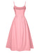 This 1940s U-Neck Spaghetti Strap Pleated Dress wraps her in 1940s elegance, one twirl at a time