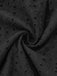 1940s V-Neck Cutout Cotton Smocked Ruffled Dress - vintage dress, retro fashion