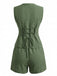 1940s V-Neck Lace-Up Vest & Shorts Set | vintage outerwear, retro jacket, classic elegance - perfect for retro fashion enthusiasts